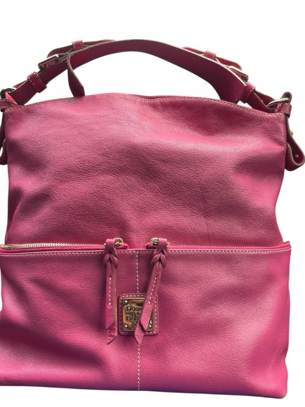 Dooney & Bourke Hot Pink Leather Shoulder Bag